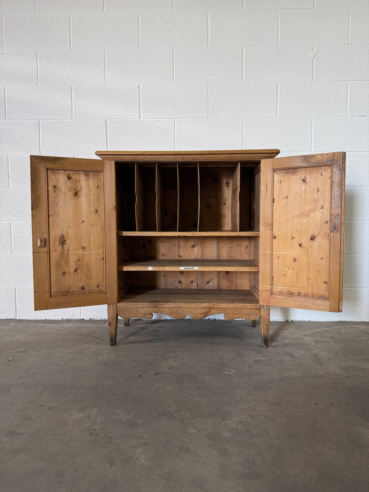 Antique pine two door cupboard - House on Horizon