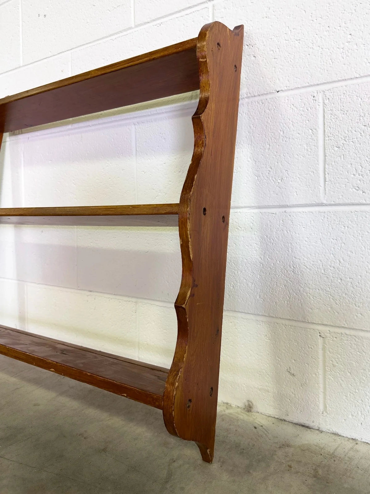 Antique Pine Wall Shelf - House on Horizon