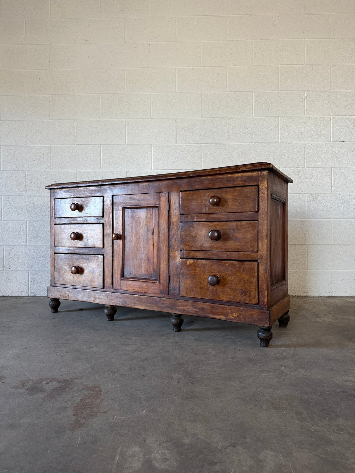 Antique sideboard in a dark wax finish - House on Horizon