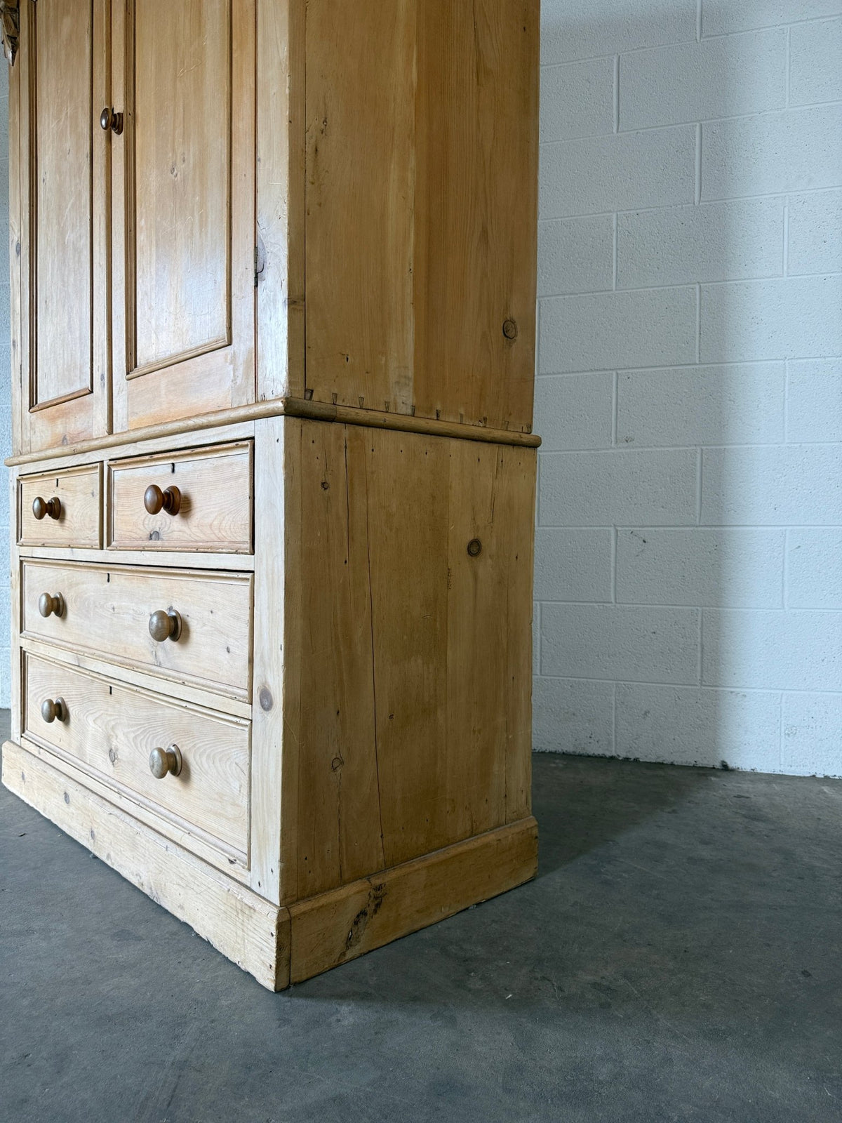Beautiful Antique Pine Press with Corbel detail - House on Horizon