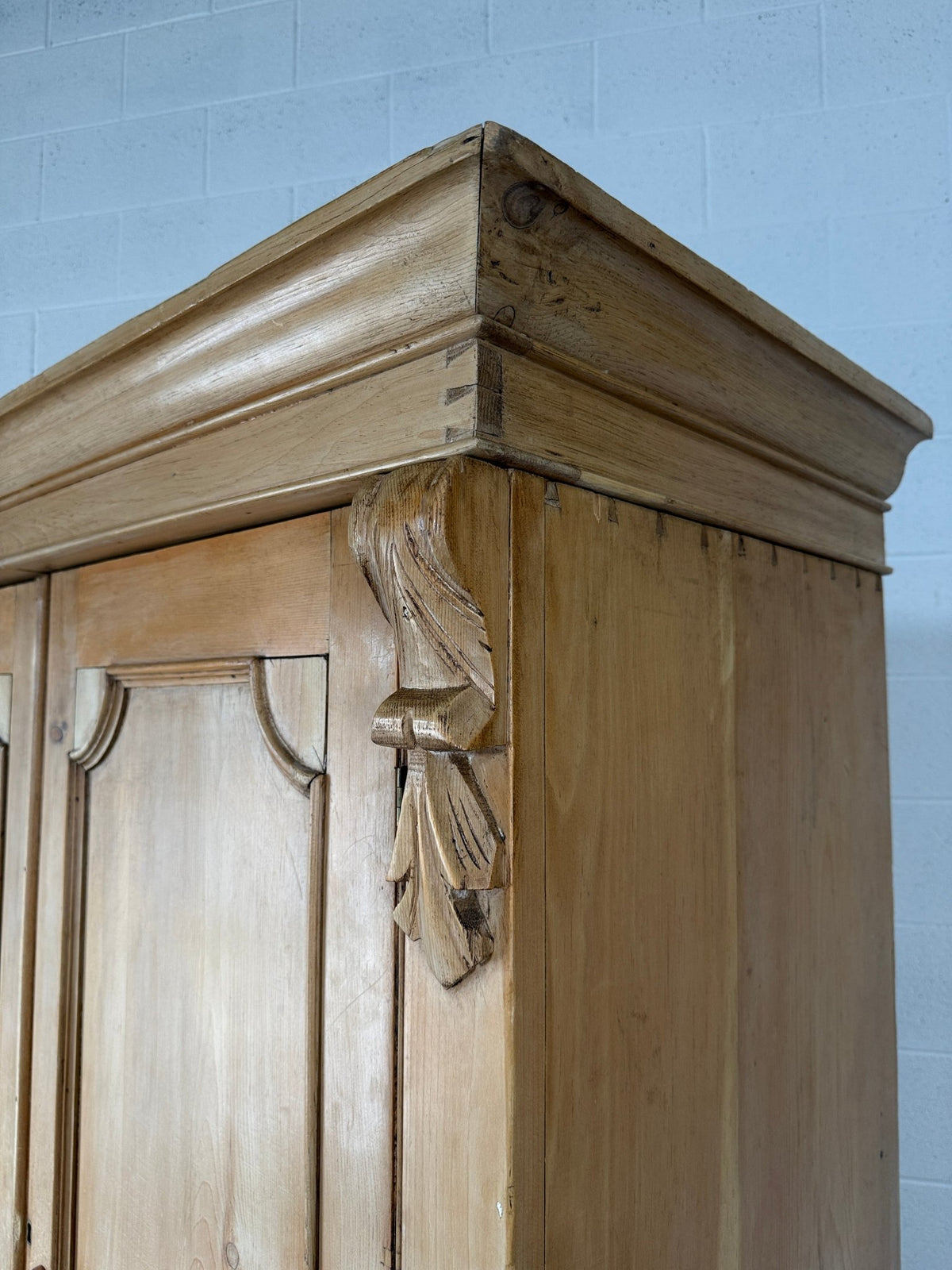 Beautiful Antique Pine Press with Corbel detail - House on Horizon