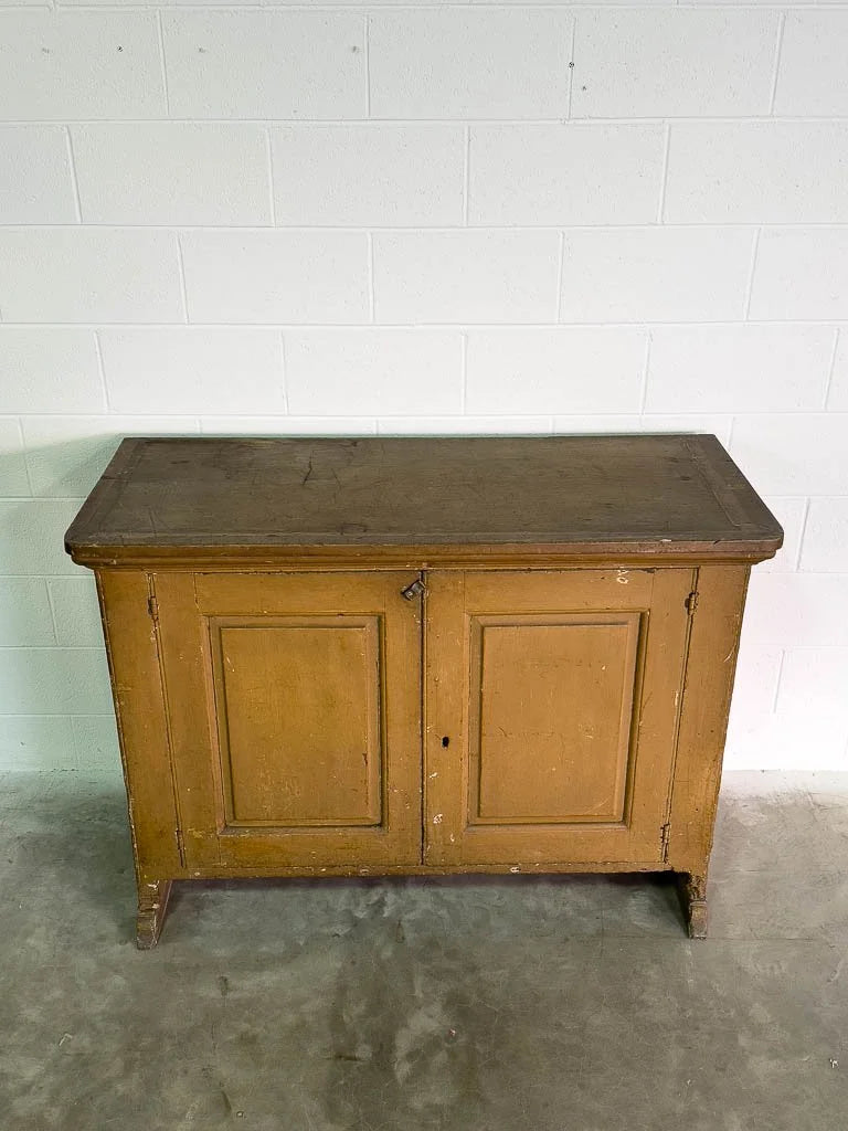 Antique cupboard with a shelved interior