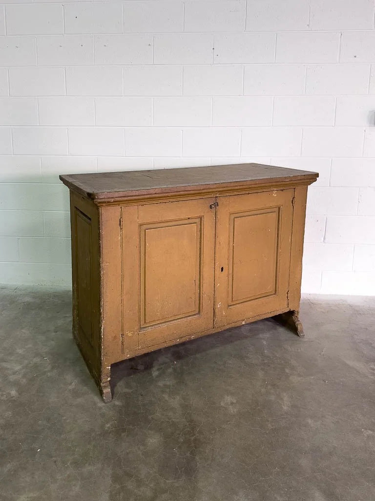 Antique cupboard with a shelved interior