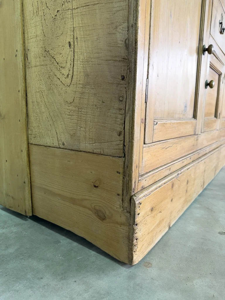 English pine sideboard with gallery back