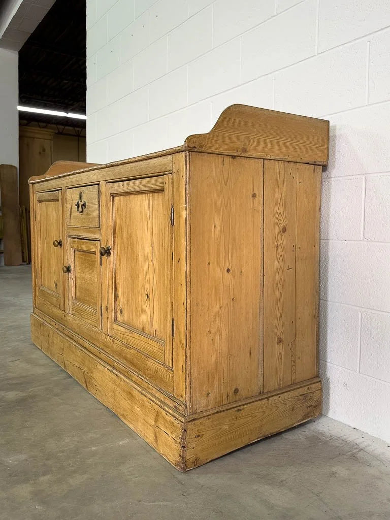 English pine sideboard with gallery back