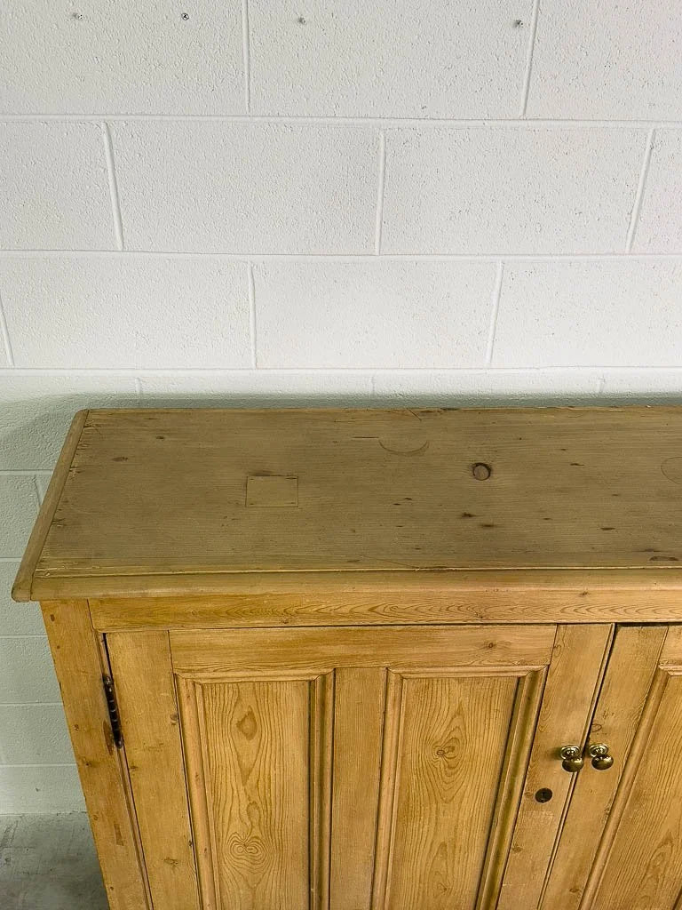 Antique English pine cupboard