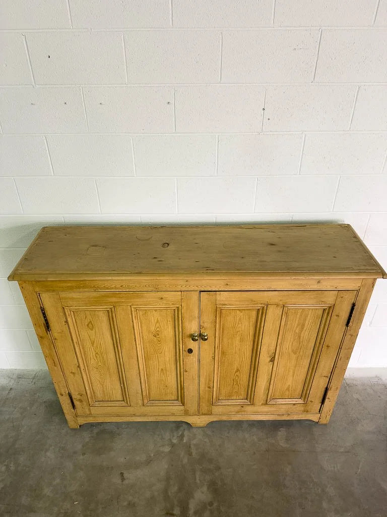 Antique English pine cupboard