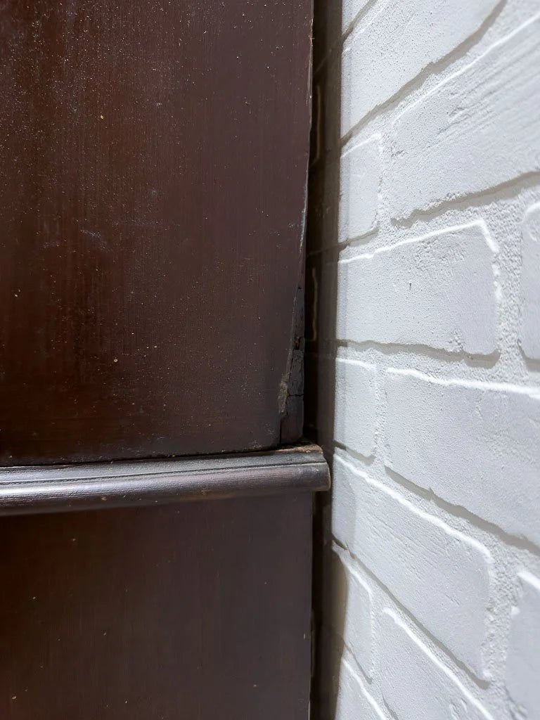 English antique linen press with a scumble finish - House on Horizon