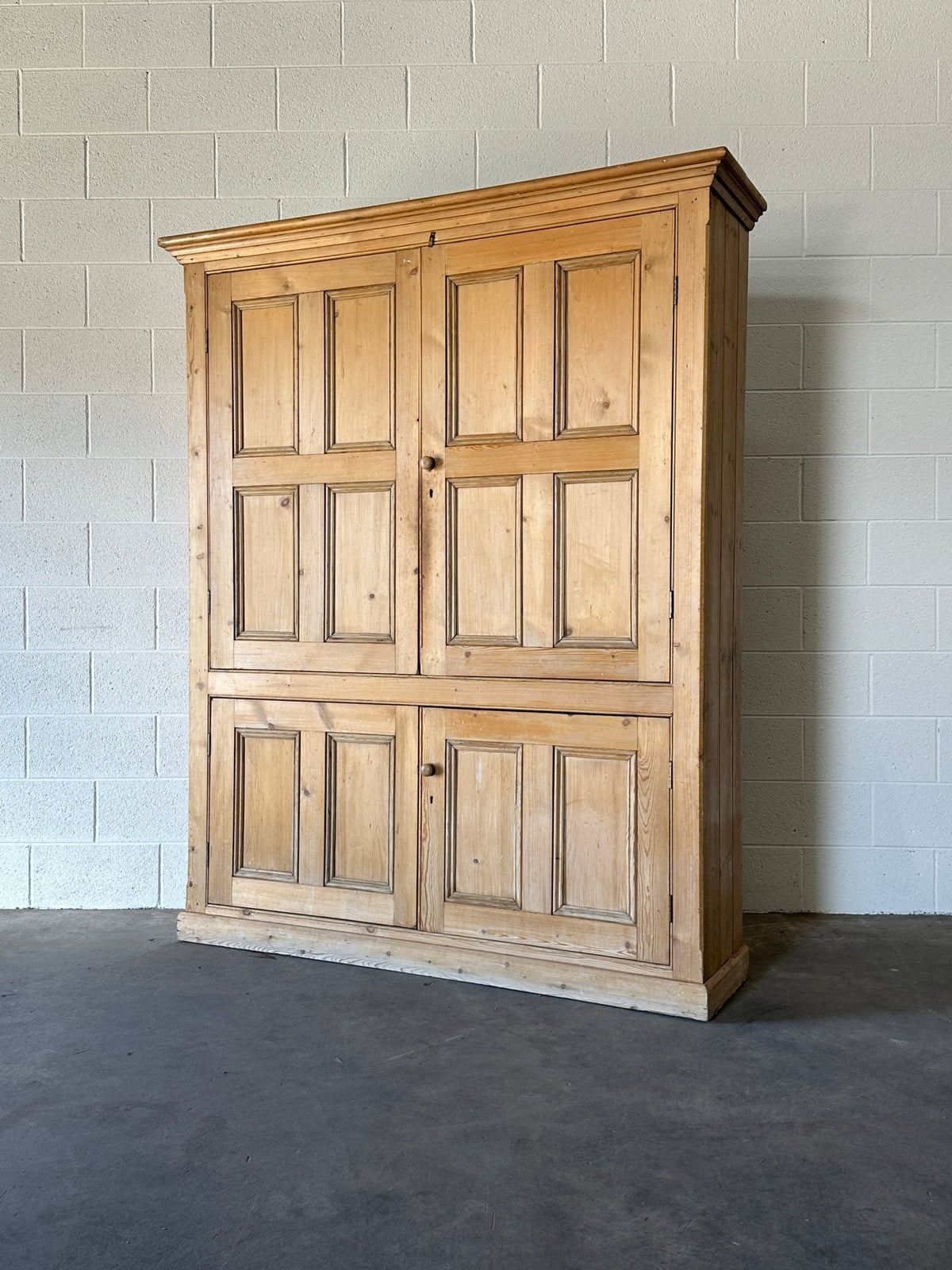 English pine cupboard with open interior - House on Horizon