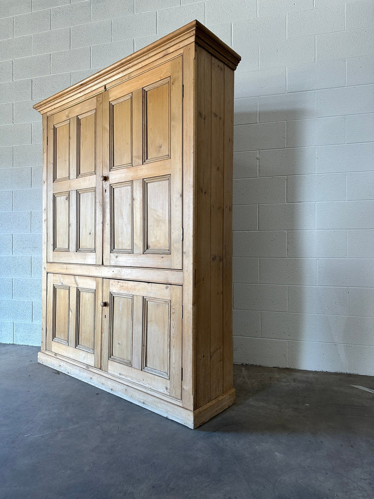 English pine cupboard with open interior - House on Horizon