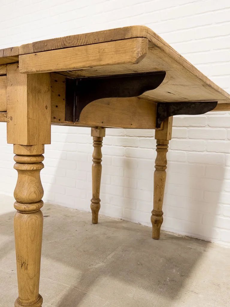 English pine drop leaf table - House on Horizon