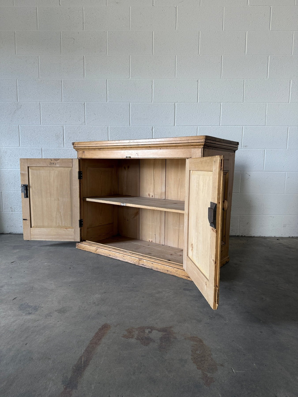 English Pine Two-Door Cupboard - House on Horizon