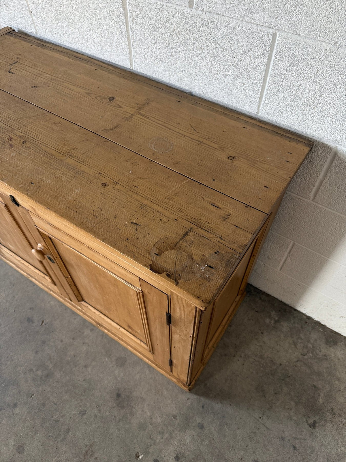English Pine Two-Door Cupboard - House on Horizon