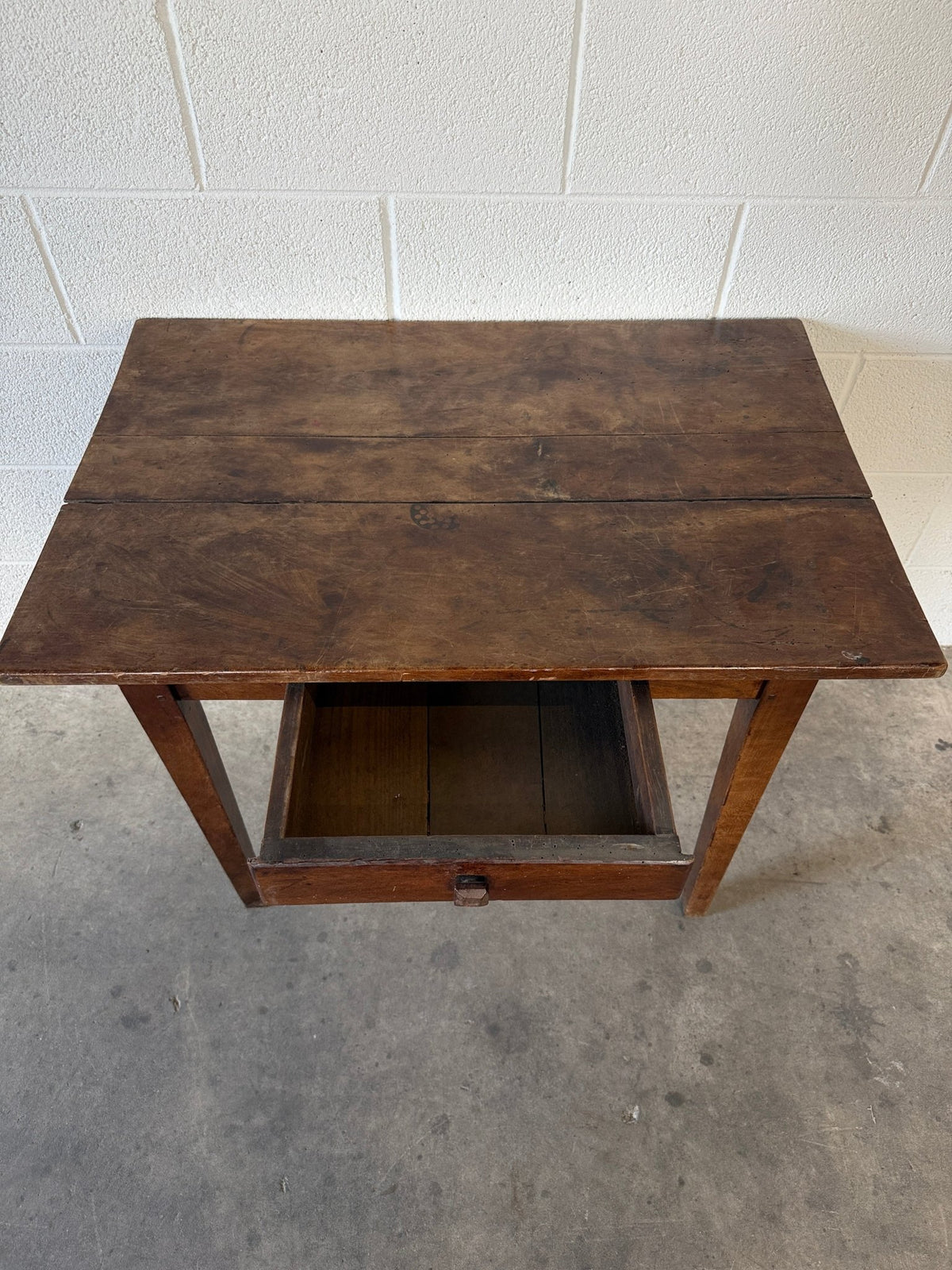 French Antique Fruitwood Side Table - House on Horizon