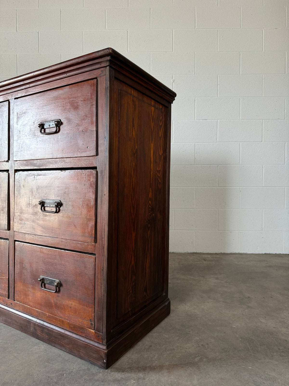 French or Dutch fir Haberdashery Drawers (early 1900's) - House on Horizon