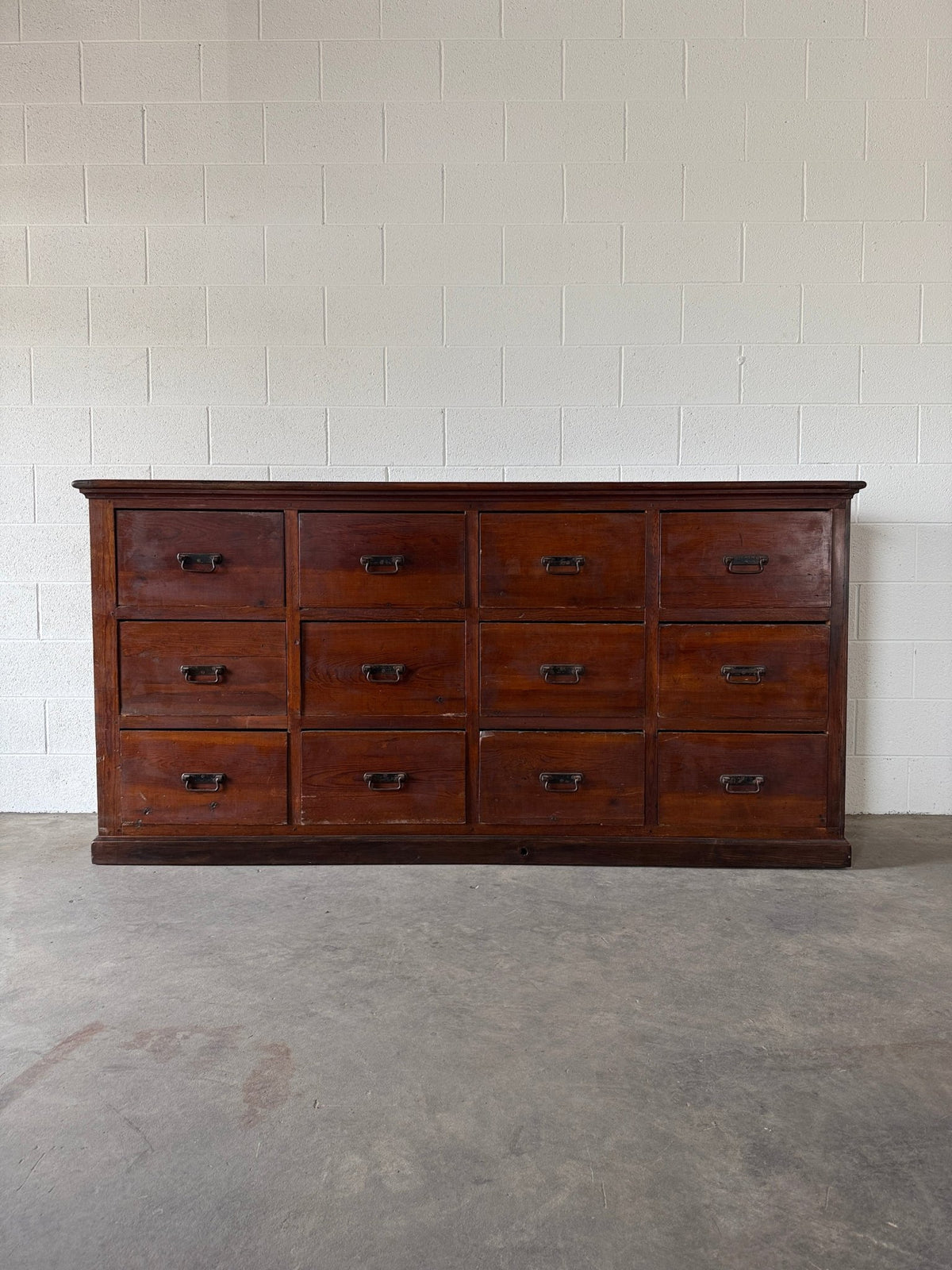 French or Dutch fir Haberdashery Drawers (early 1900's) - House on Horizon