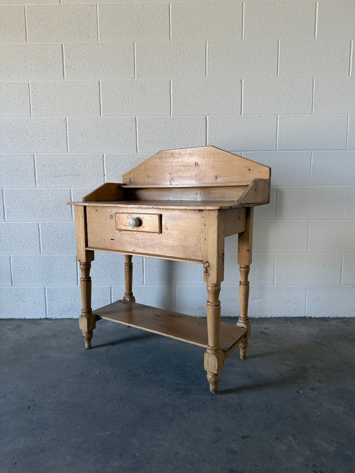 Gorgeous Antique Pine Side Table - House on Horizon
