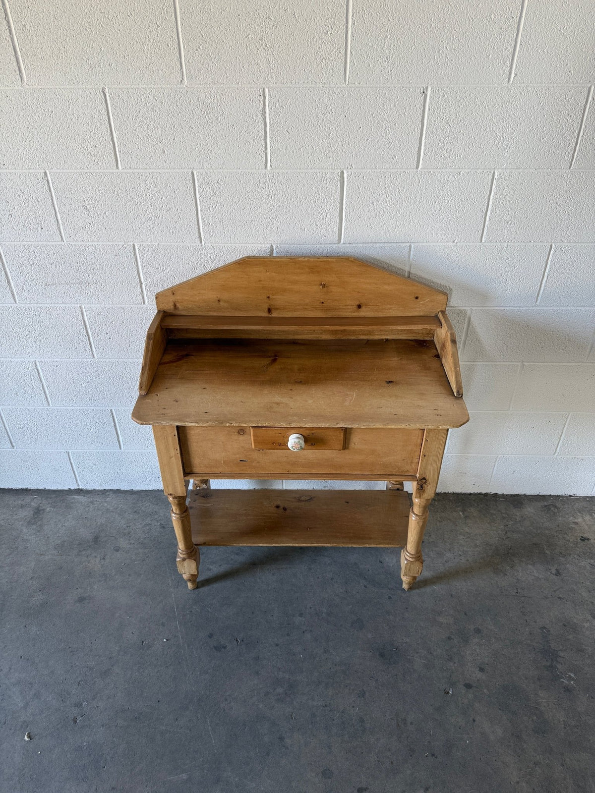Gorgeous Antique Pine Side Table - House on Horizon