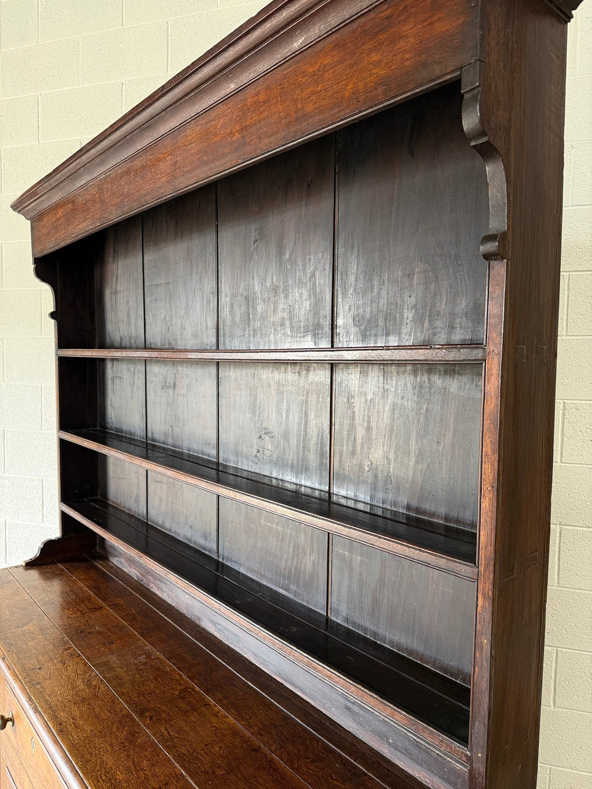Gorgeous oak kitchen dresser or hutch- imported from England - House on Horizon