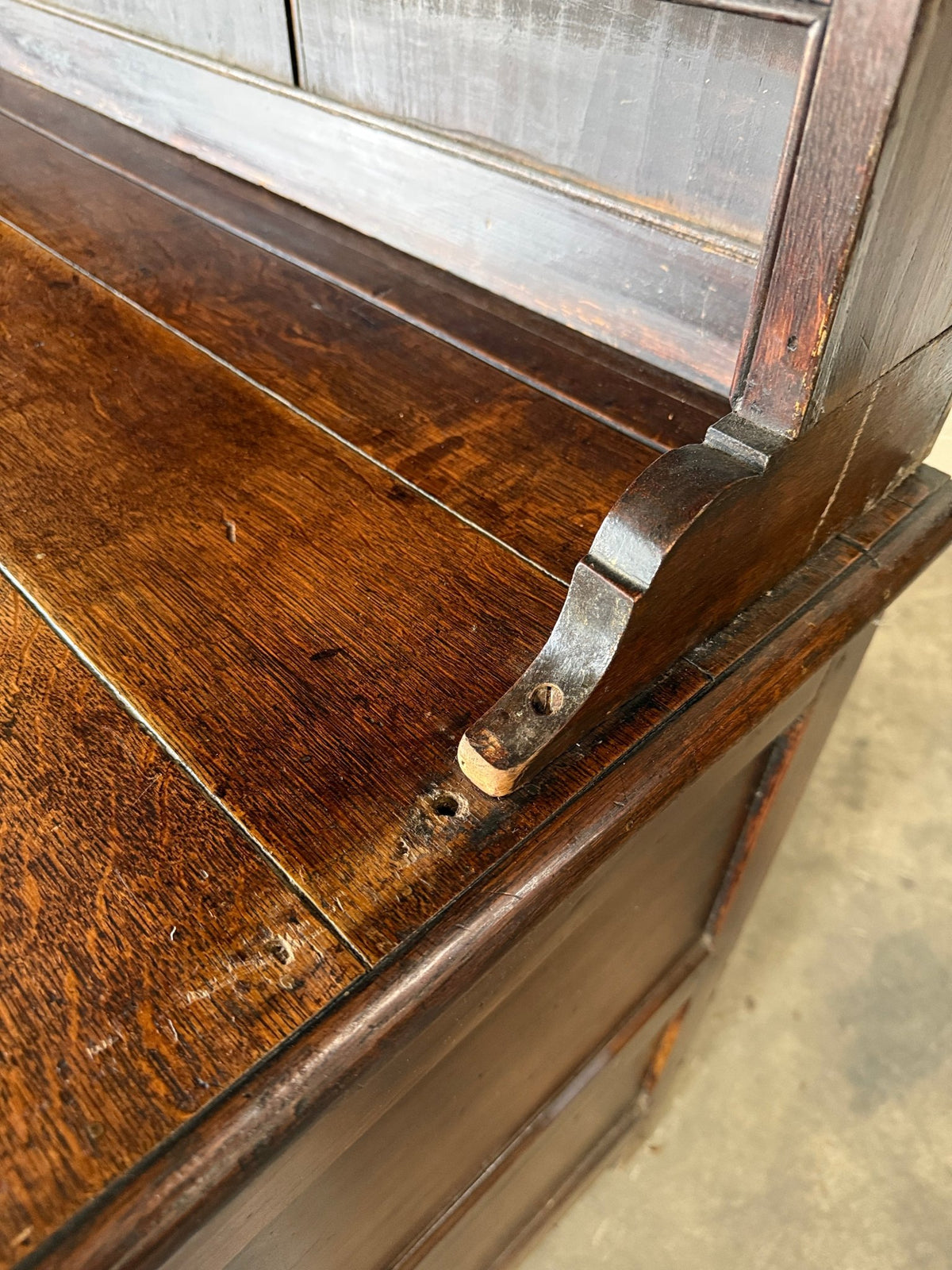 Gorgeous oak kitchen dresser or hutch- imported from England - House on Horizon