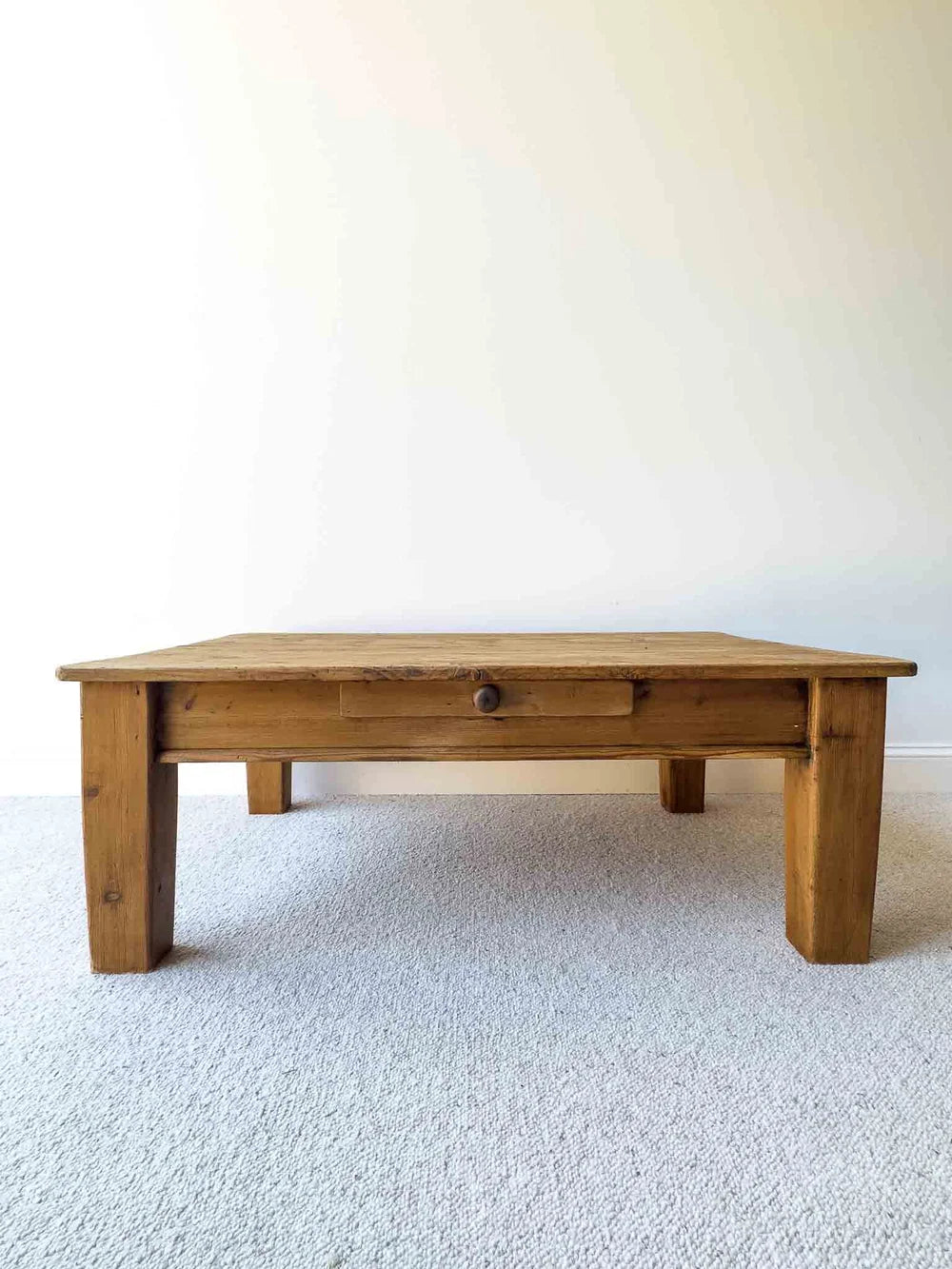 English antique pine coffee table