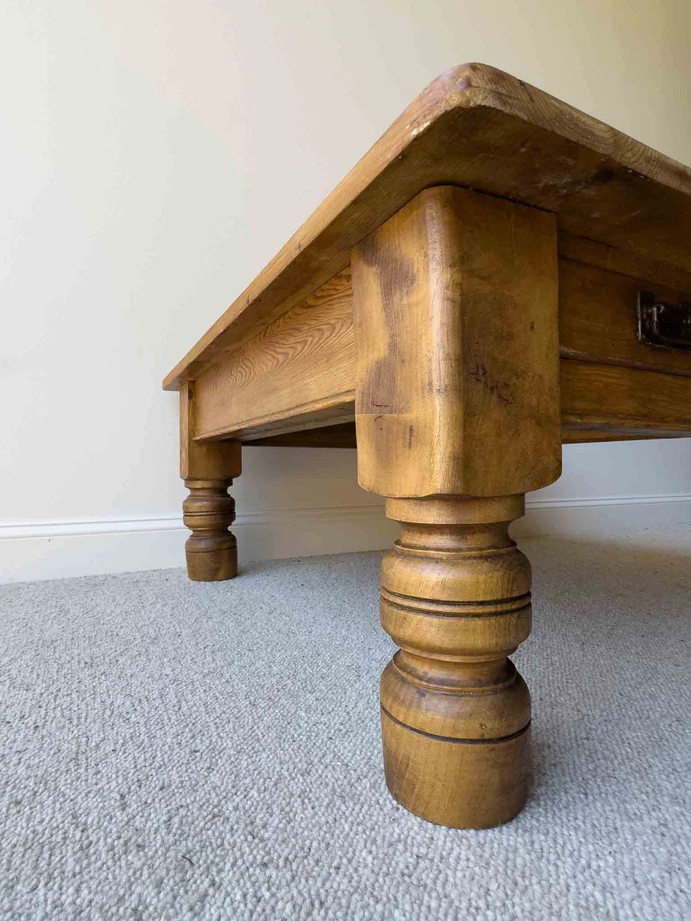 Victorian pine coffee table