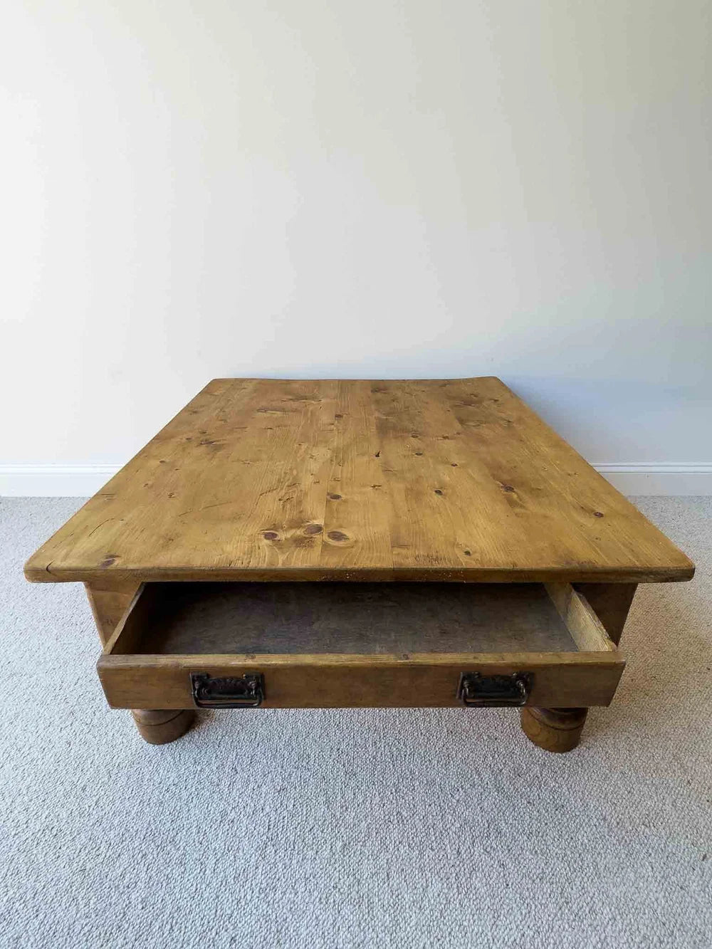Victorian pine coffee table