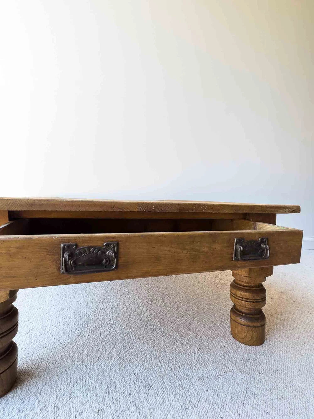Victorian pine coffee table