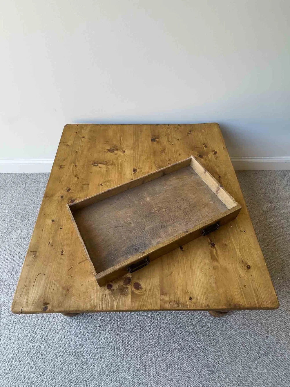Victorian pine coffee table