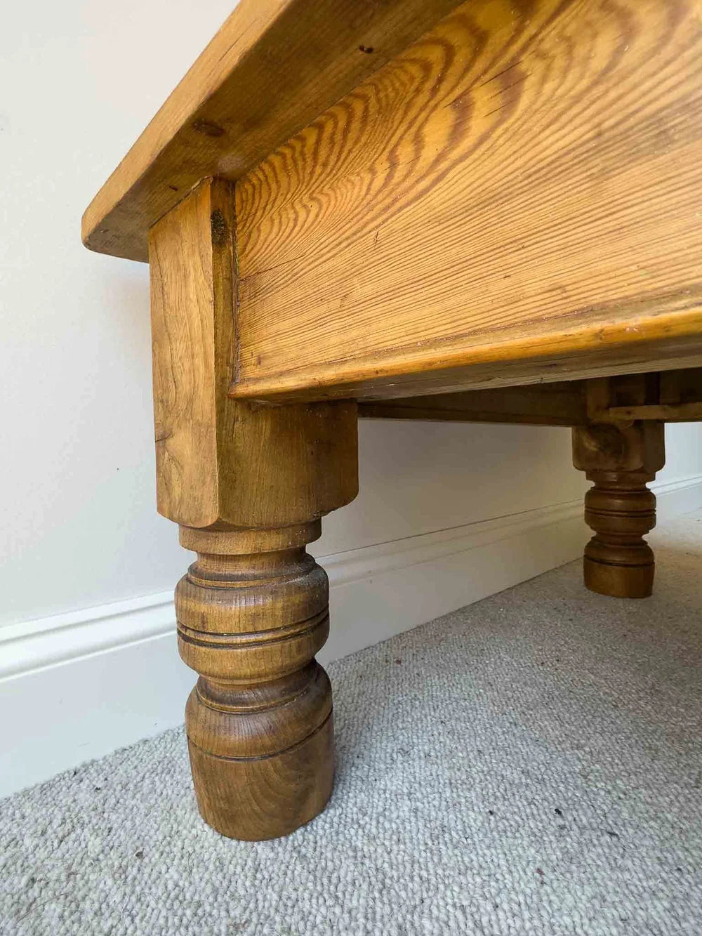 Victorian pine coffee table
