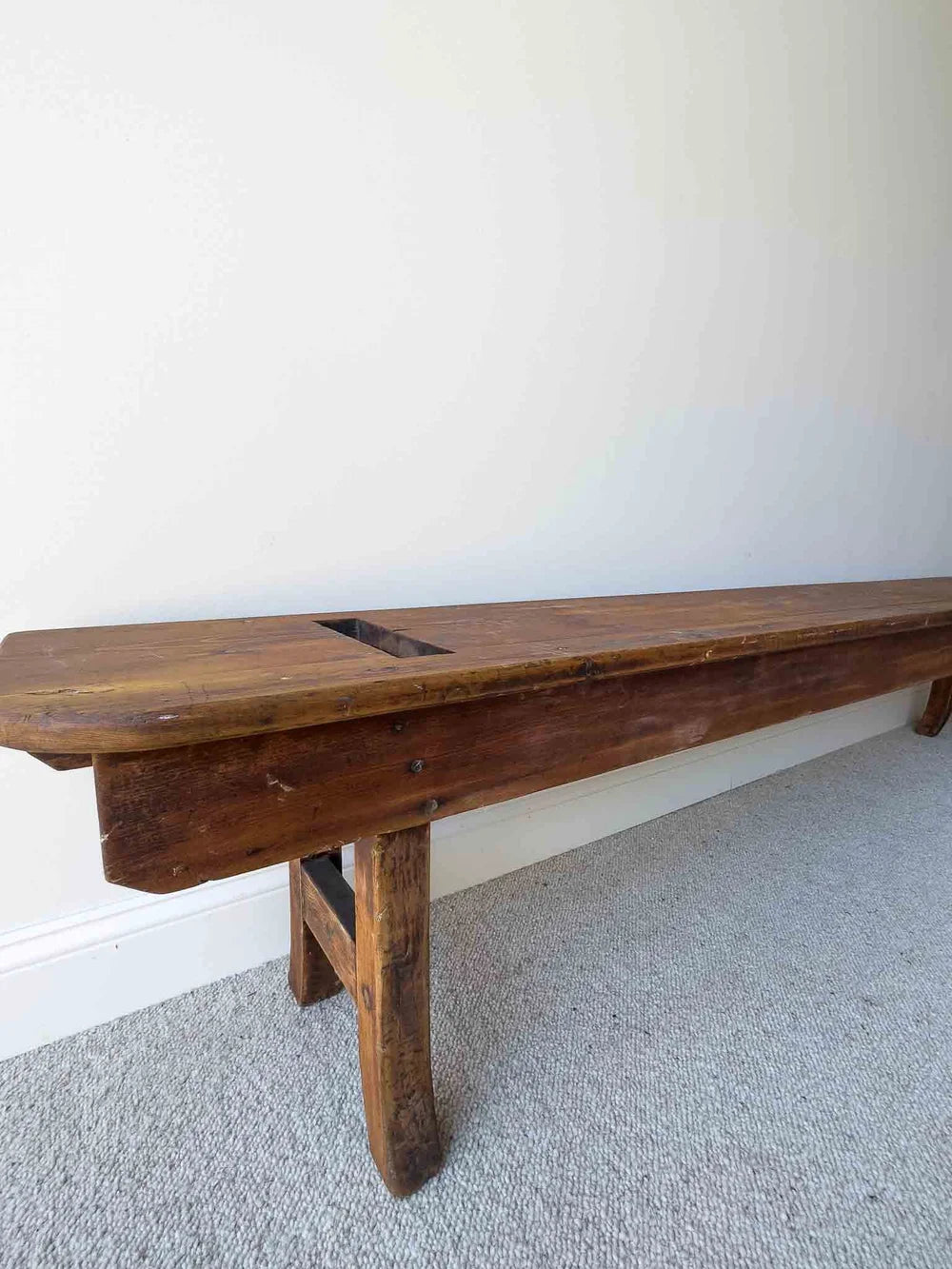 Long pine English school bench