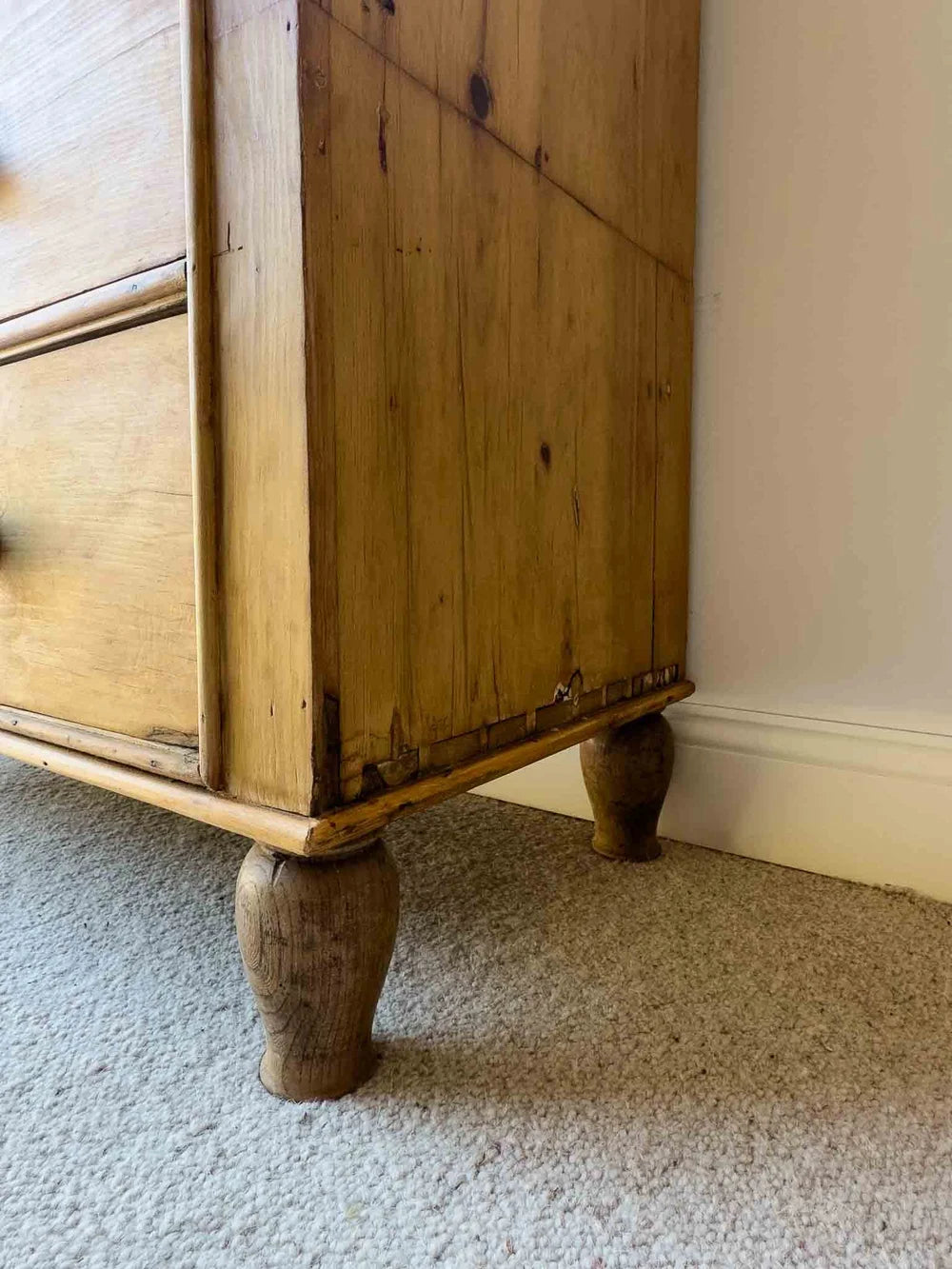 Impressive victorian pine drawers