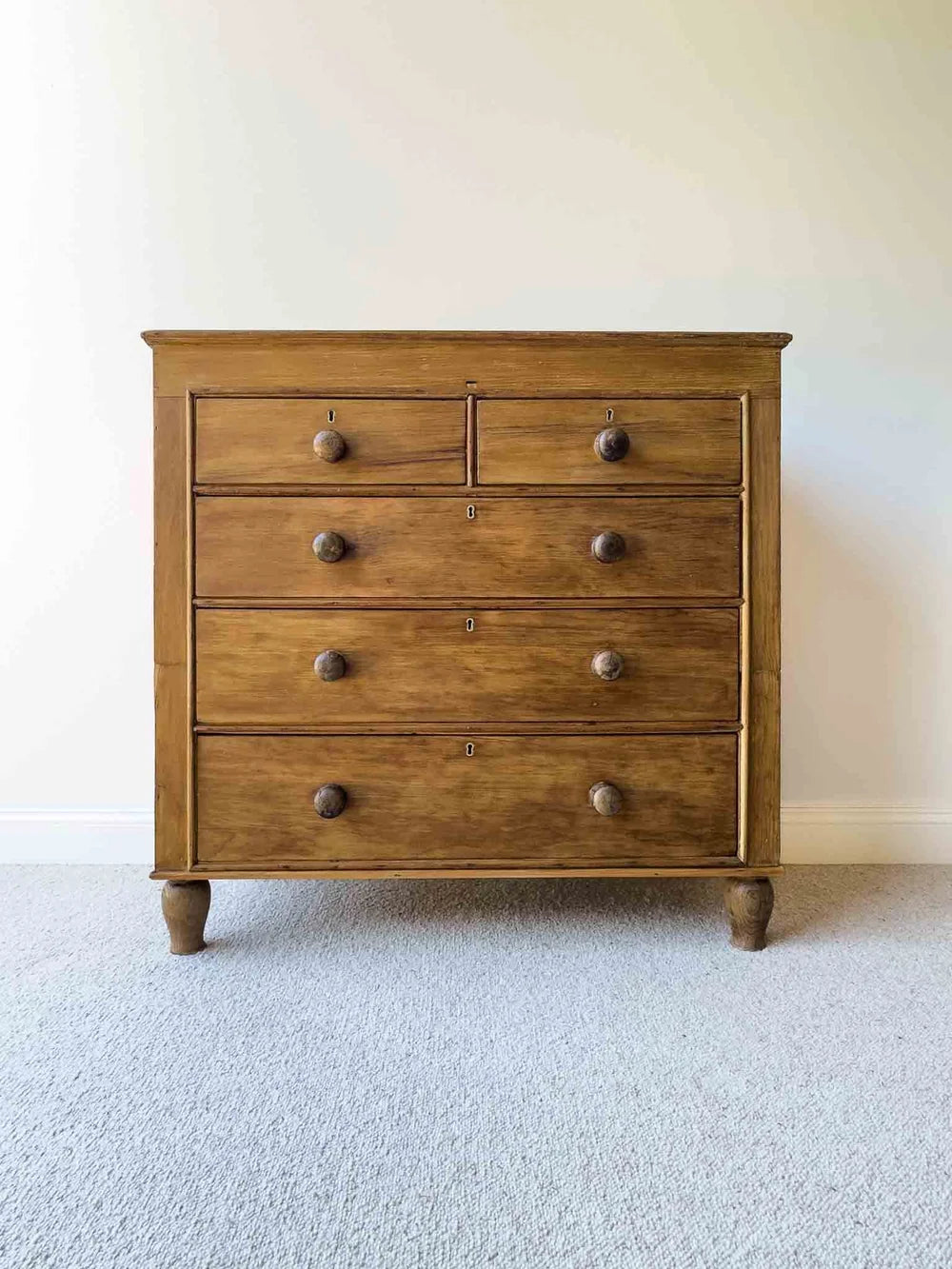 Impressive victorian pine drawers