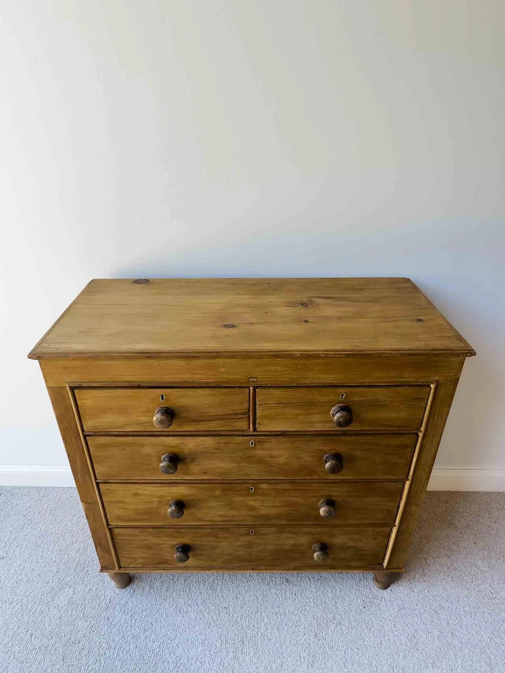 Impressive victorian pine drawers
