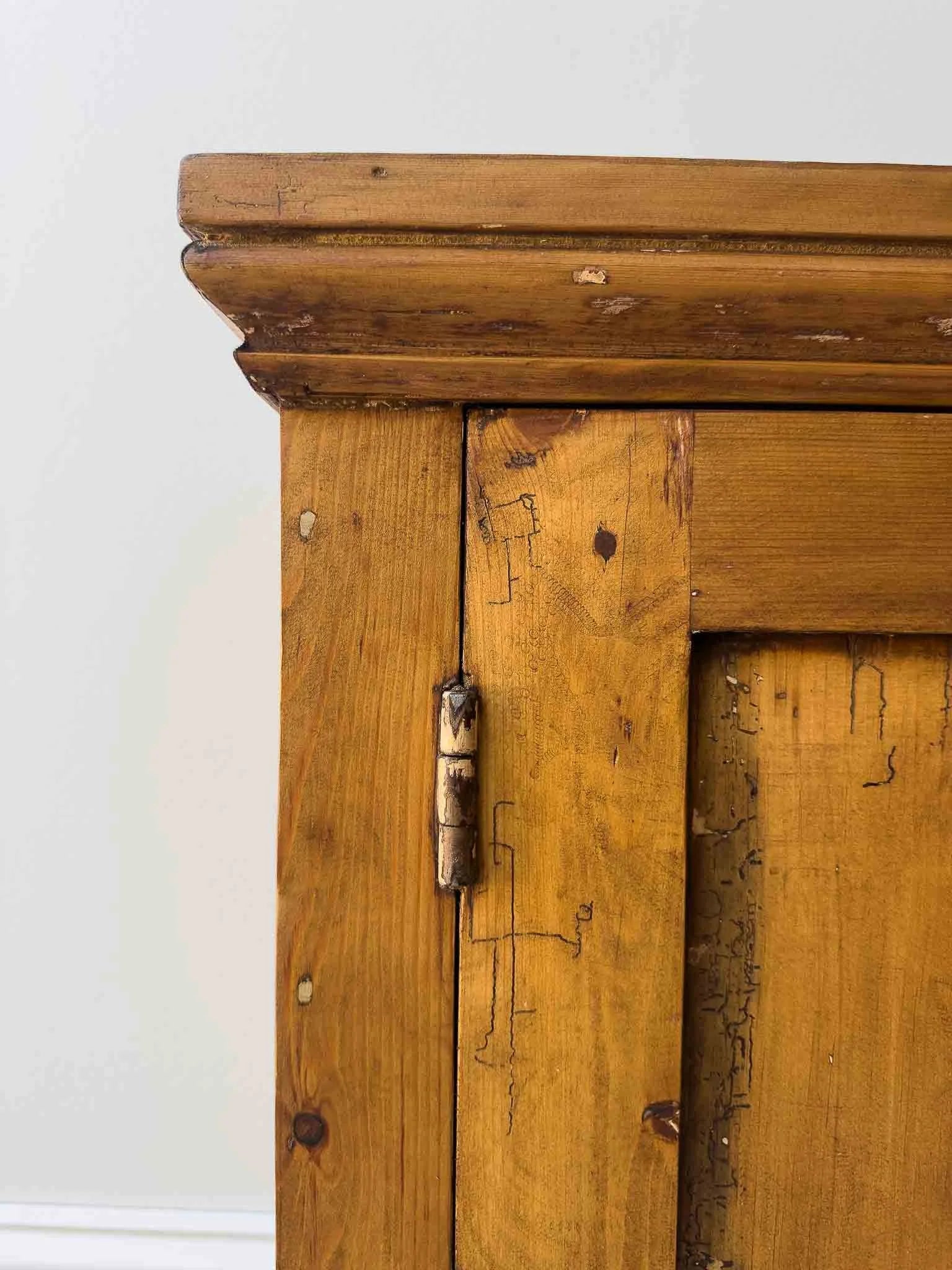 Antique pine cabinet