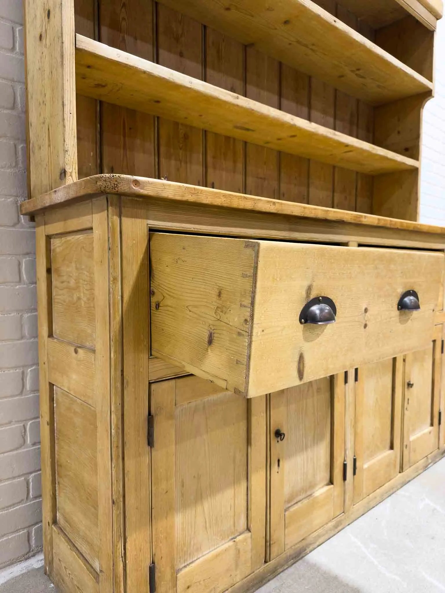 Victorian pine kitchen dresser