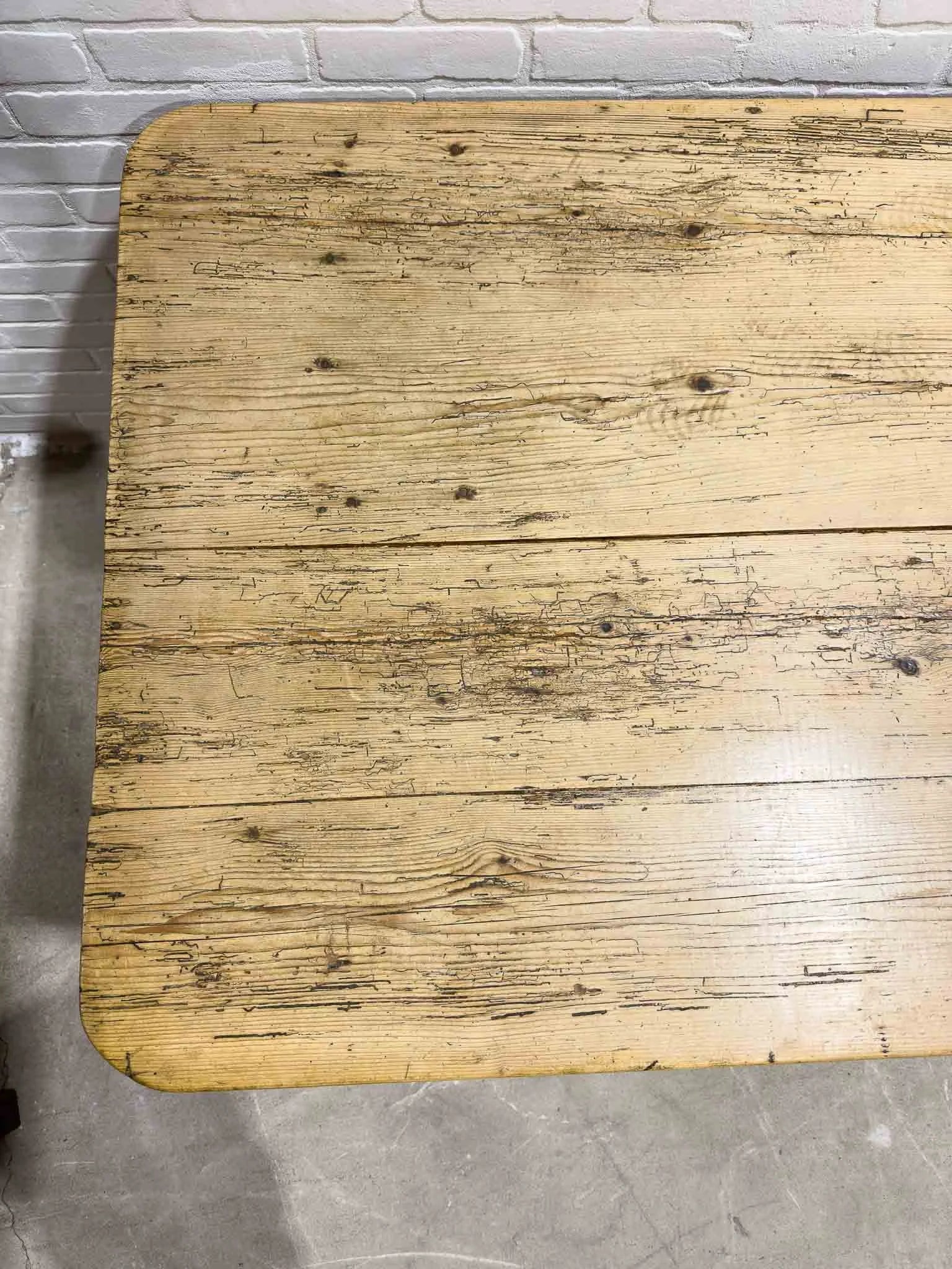 7ft English antique dining table