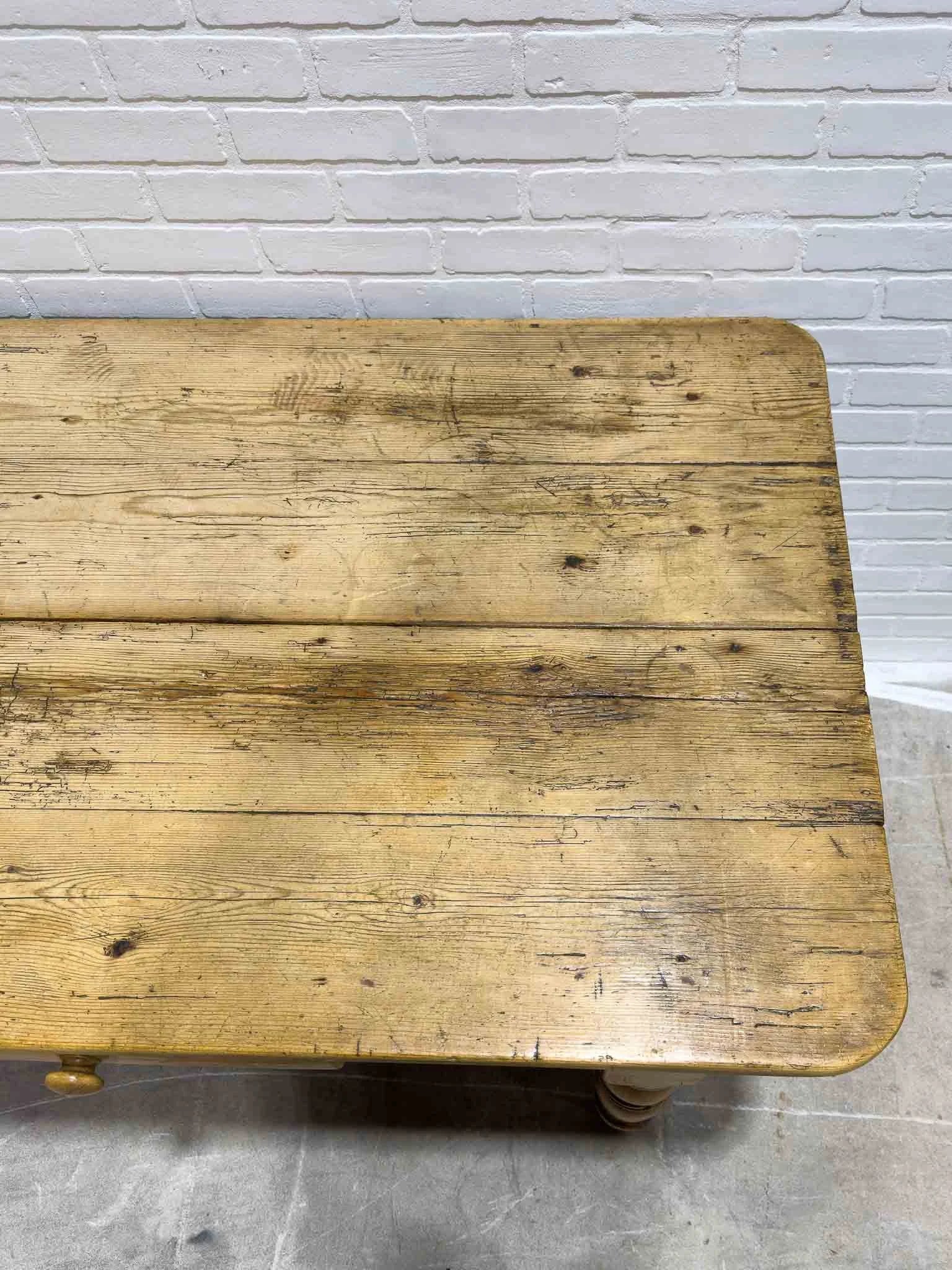 7ft English antique dining table