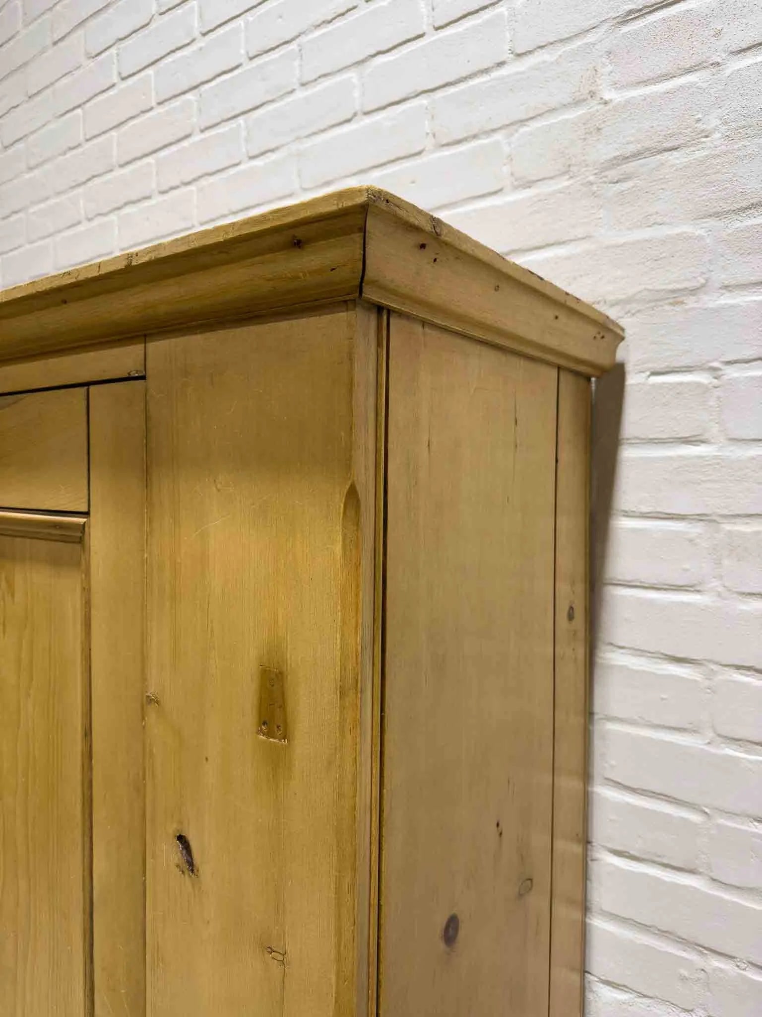 Victorian pine wardrobe