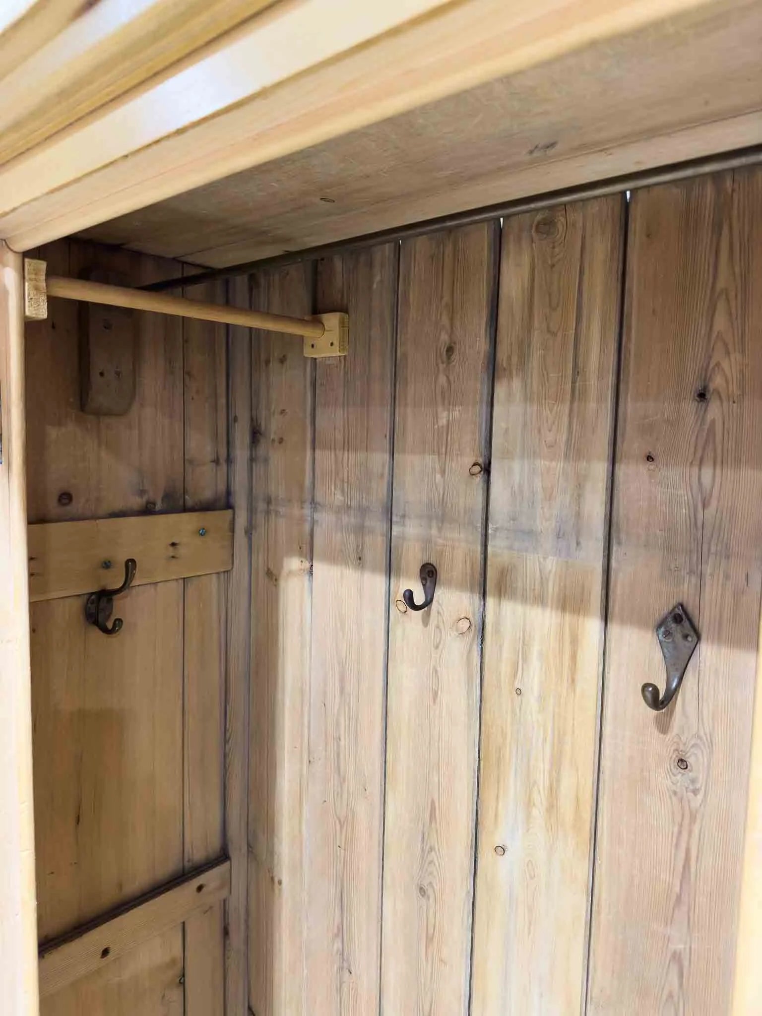 Victorian pine wardrobe