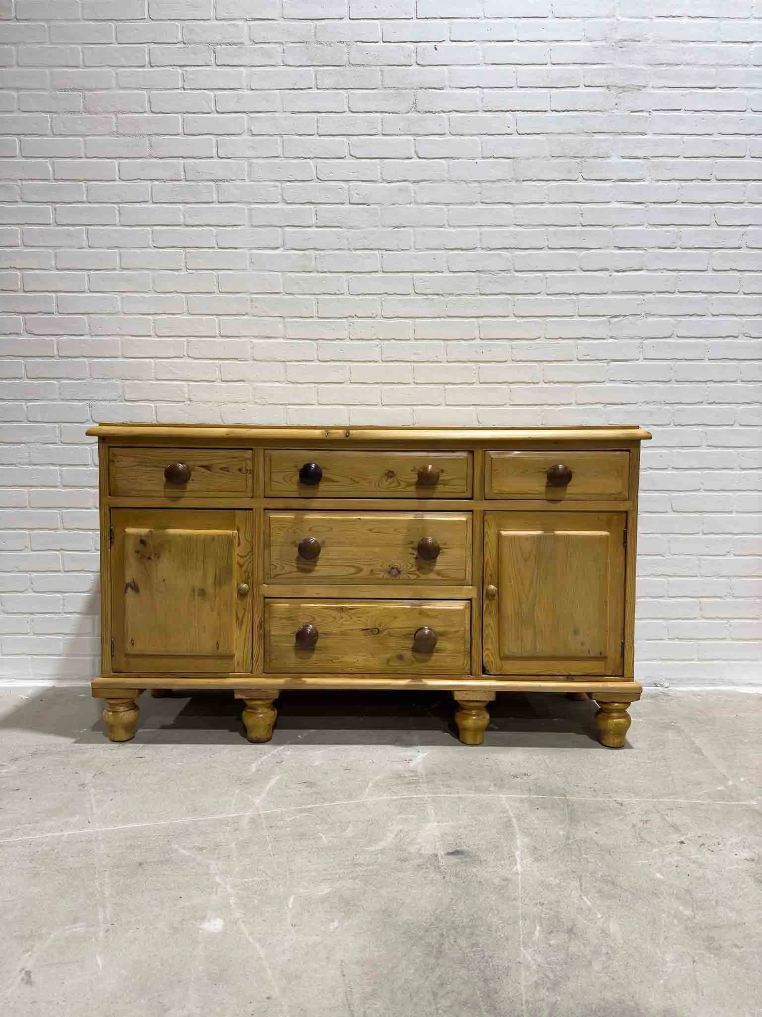 English pine sideboard