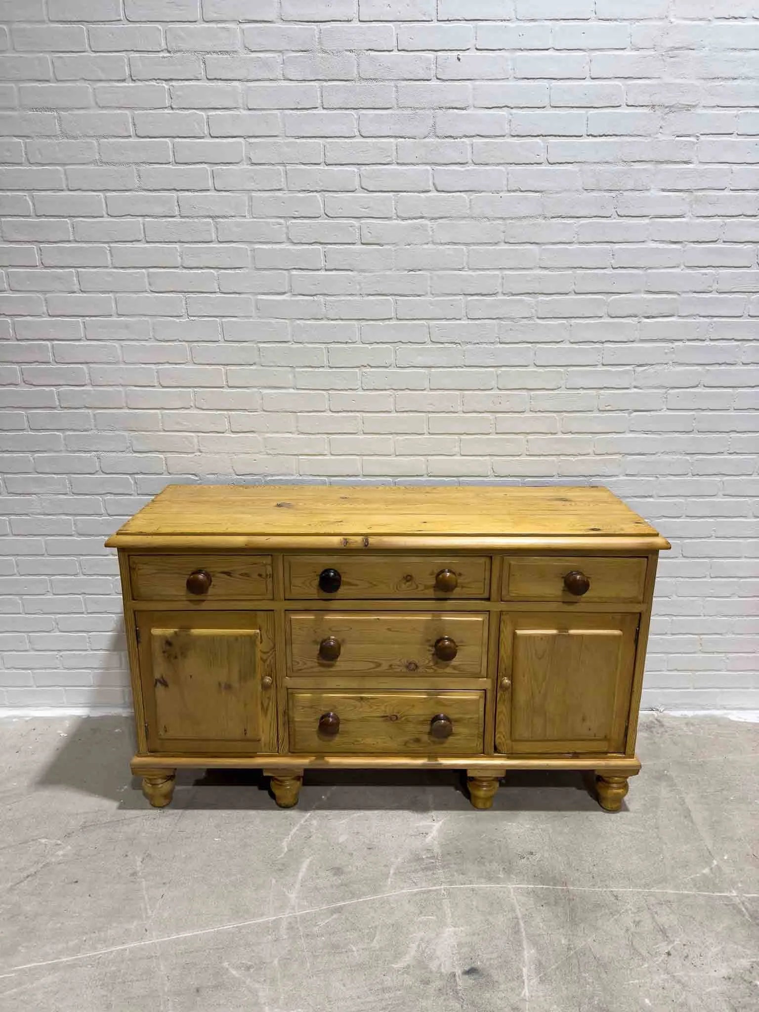English pine sideboard