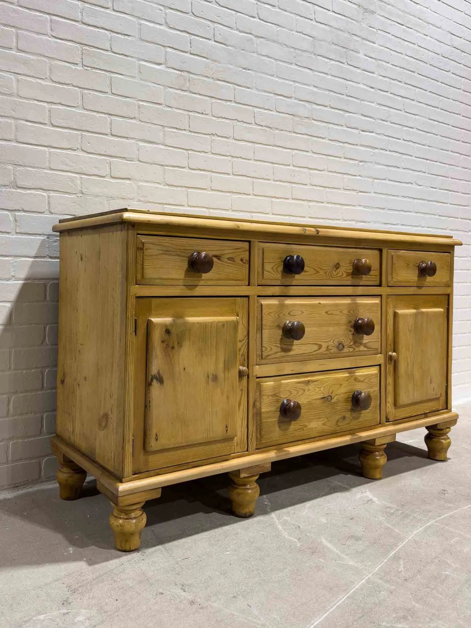 English pine sideboard