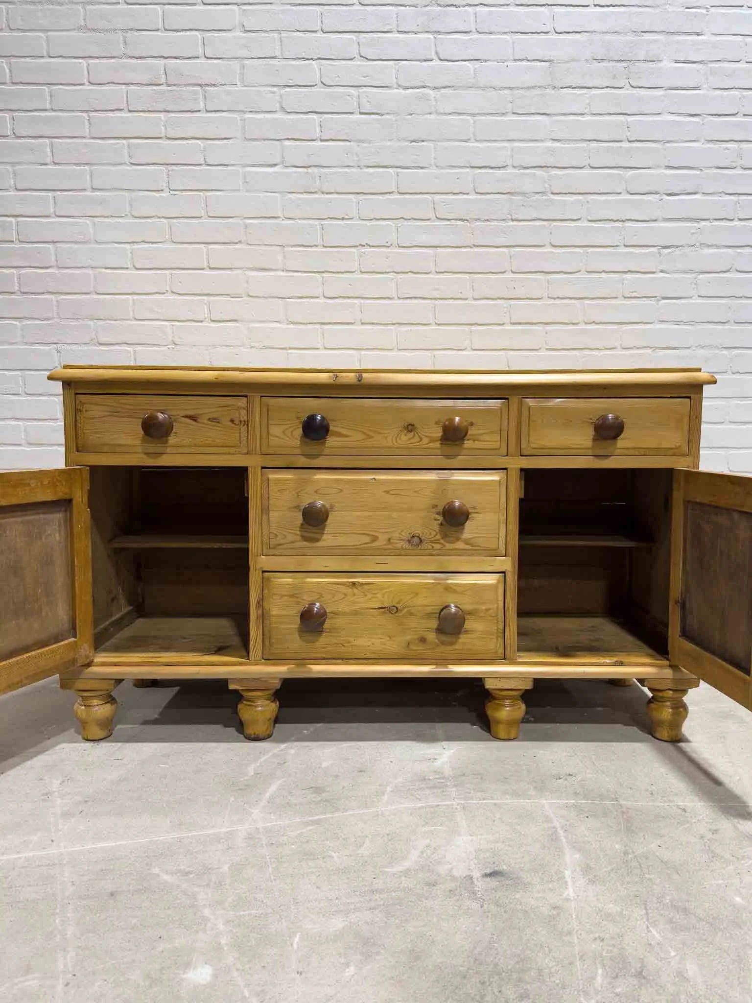English pine sideboard