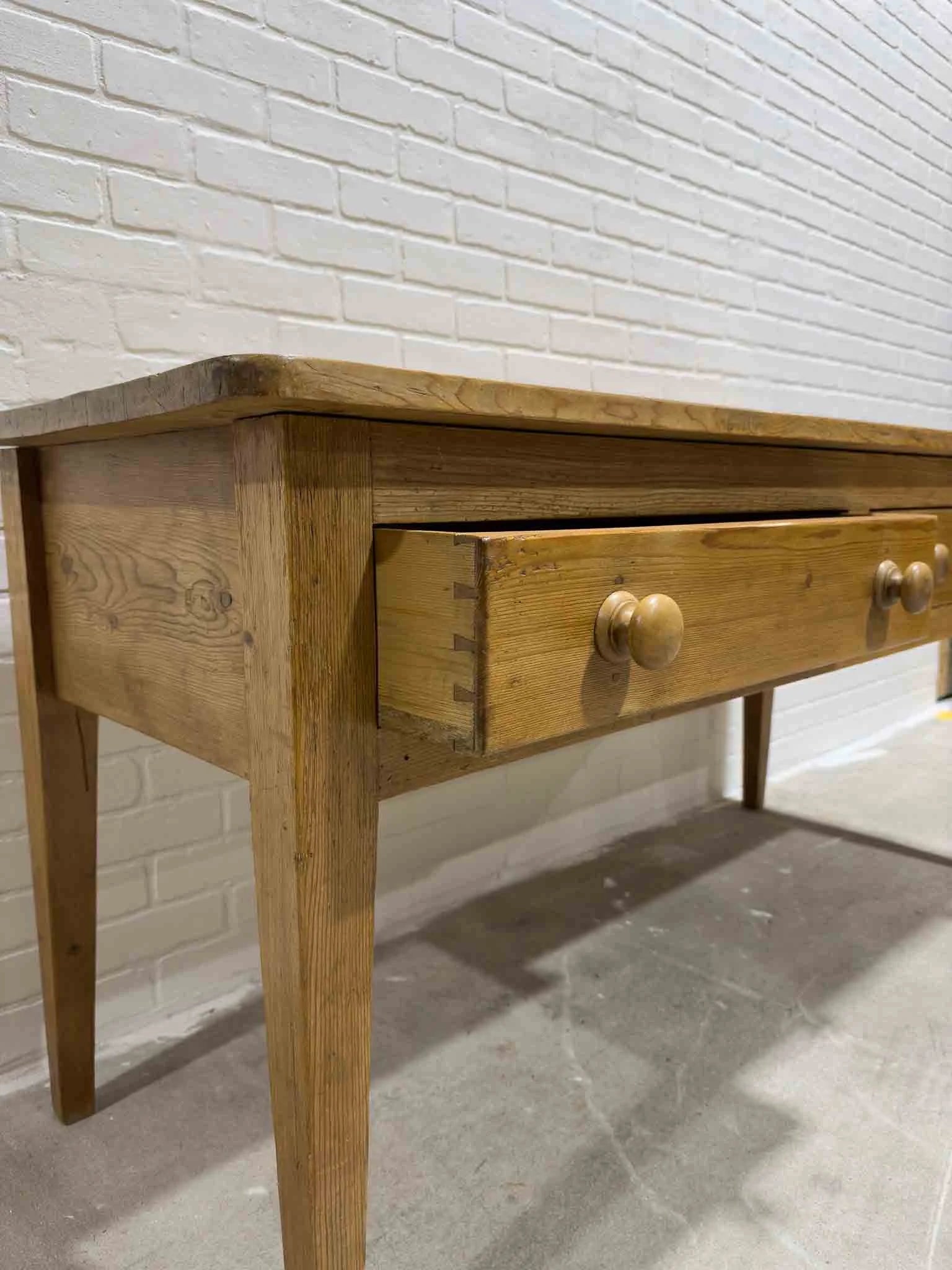 English pine antique server