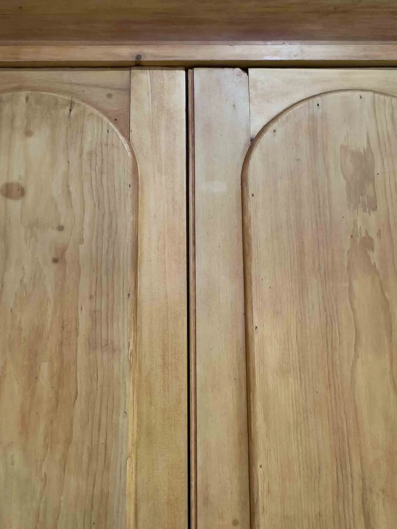 Tall English wardrobe with two drawers