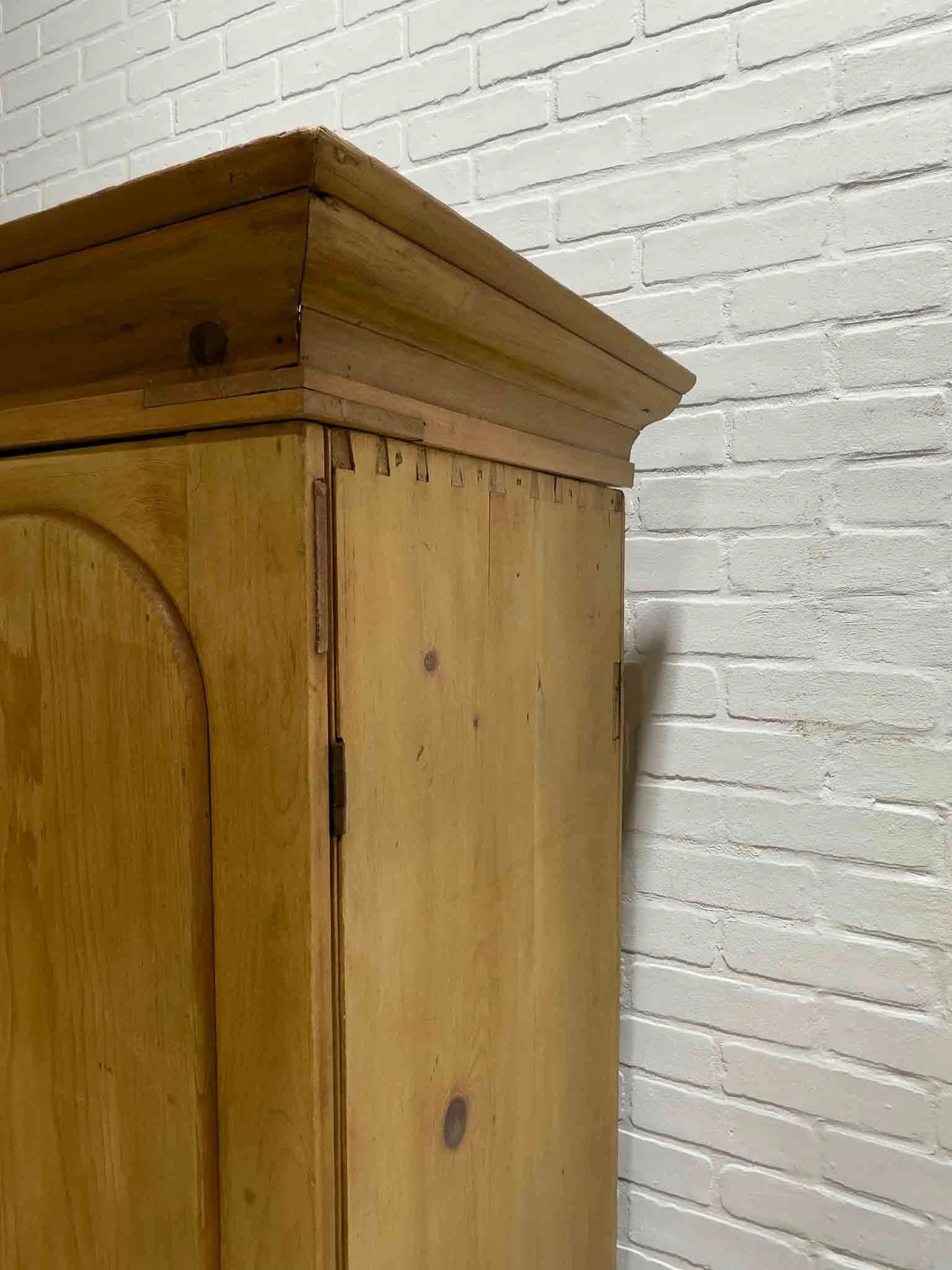 Tall English wardrobe with two drawers