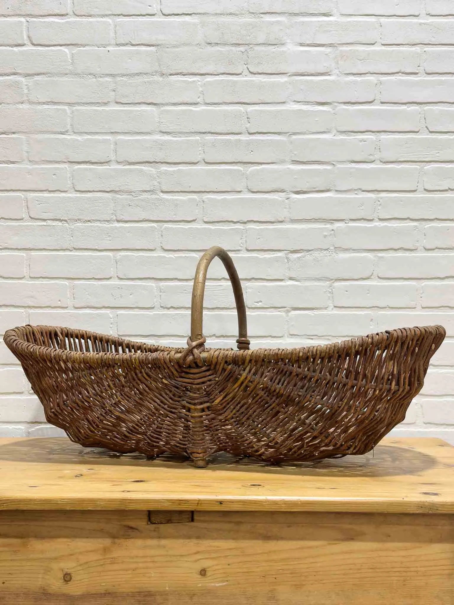 Large French harvest basket