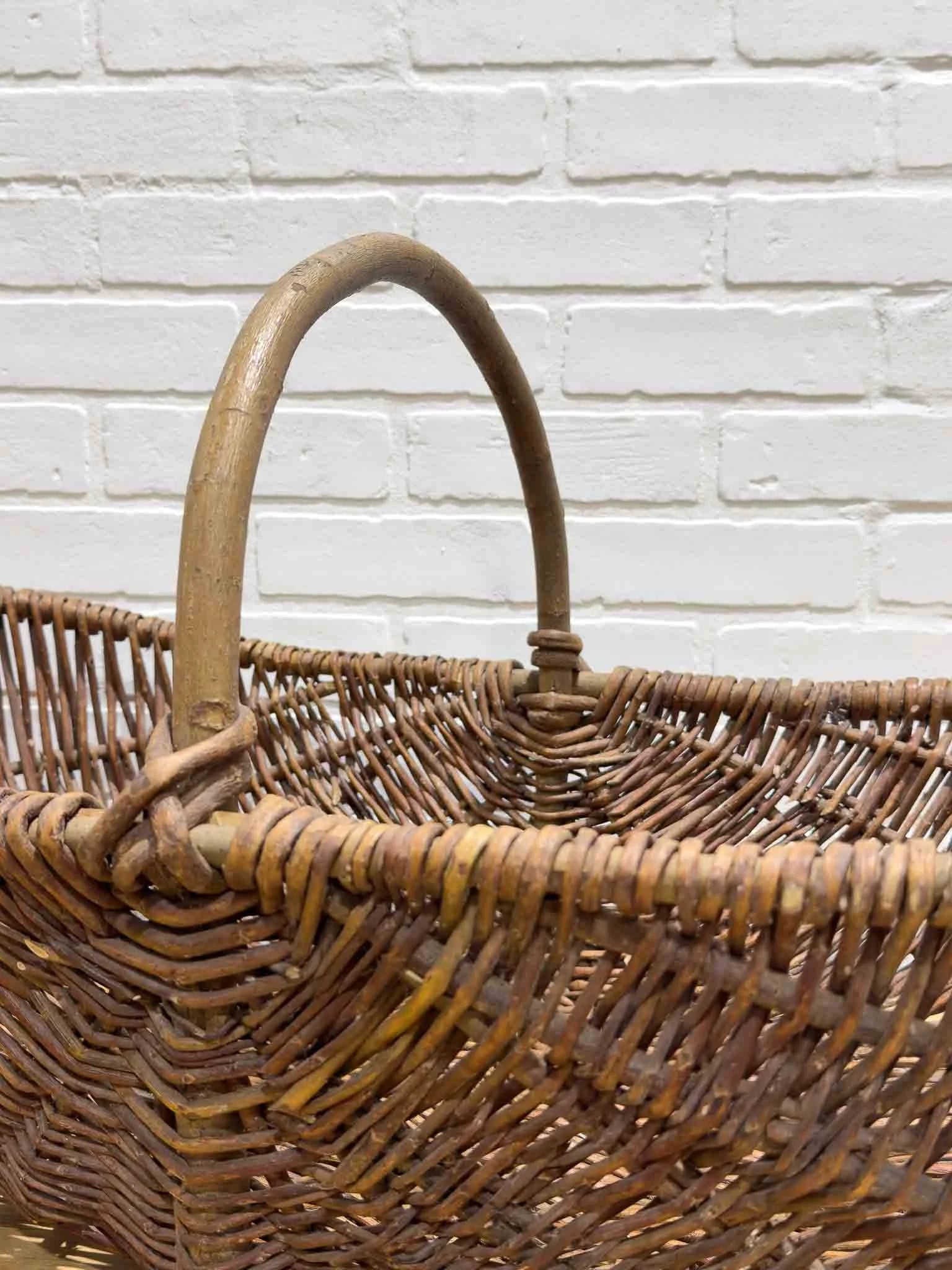 Large French harvest basket