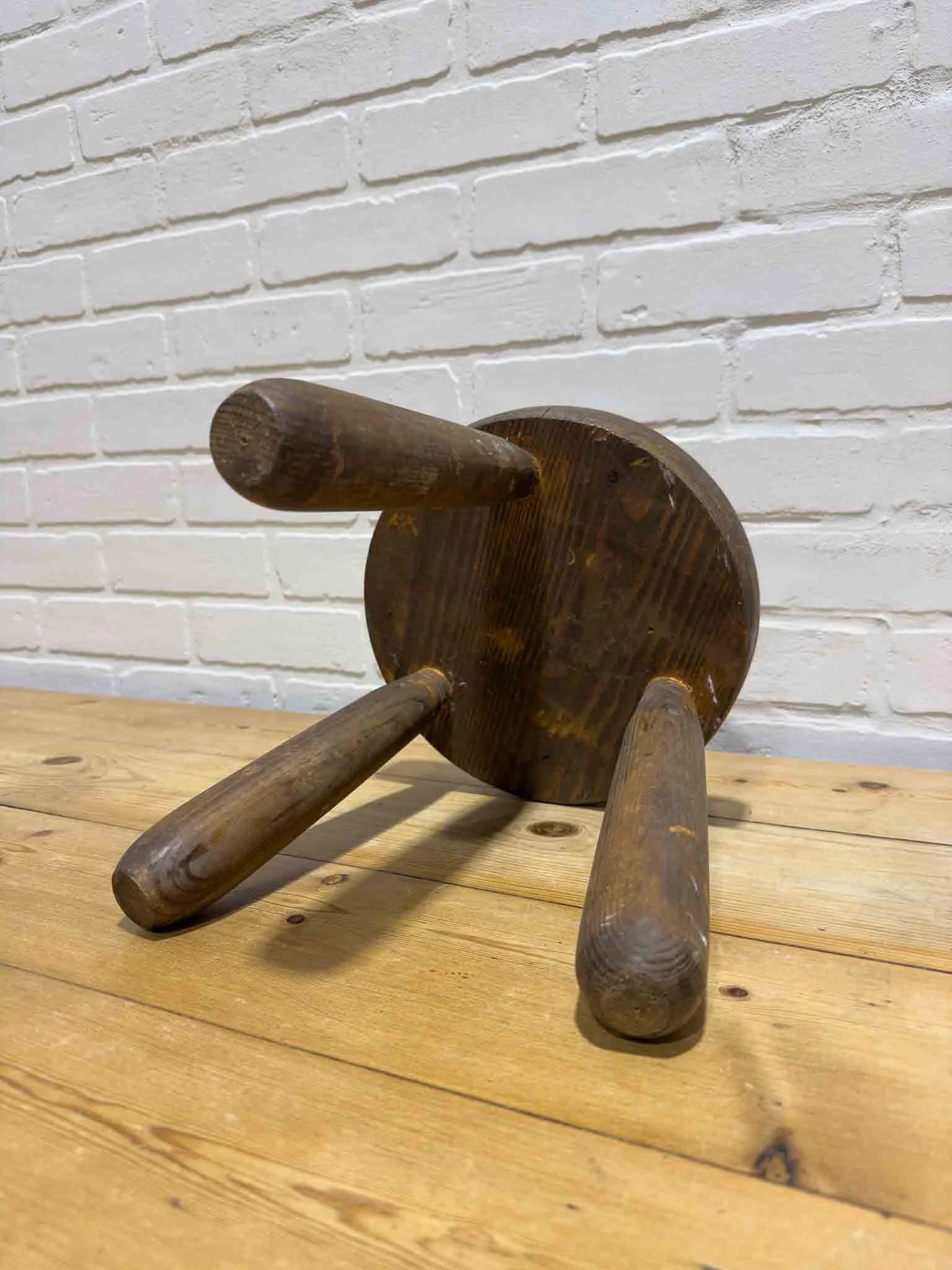 Antique milking stool